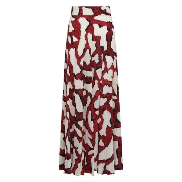 MARINELLA PICCINNO Abstract Print Midi Skirt Women RED Skirts